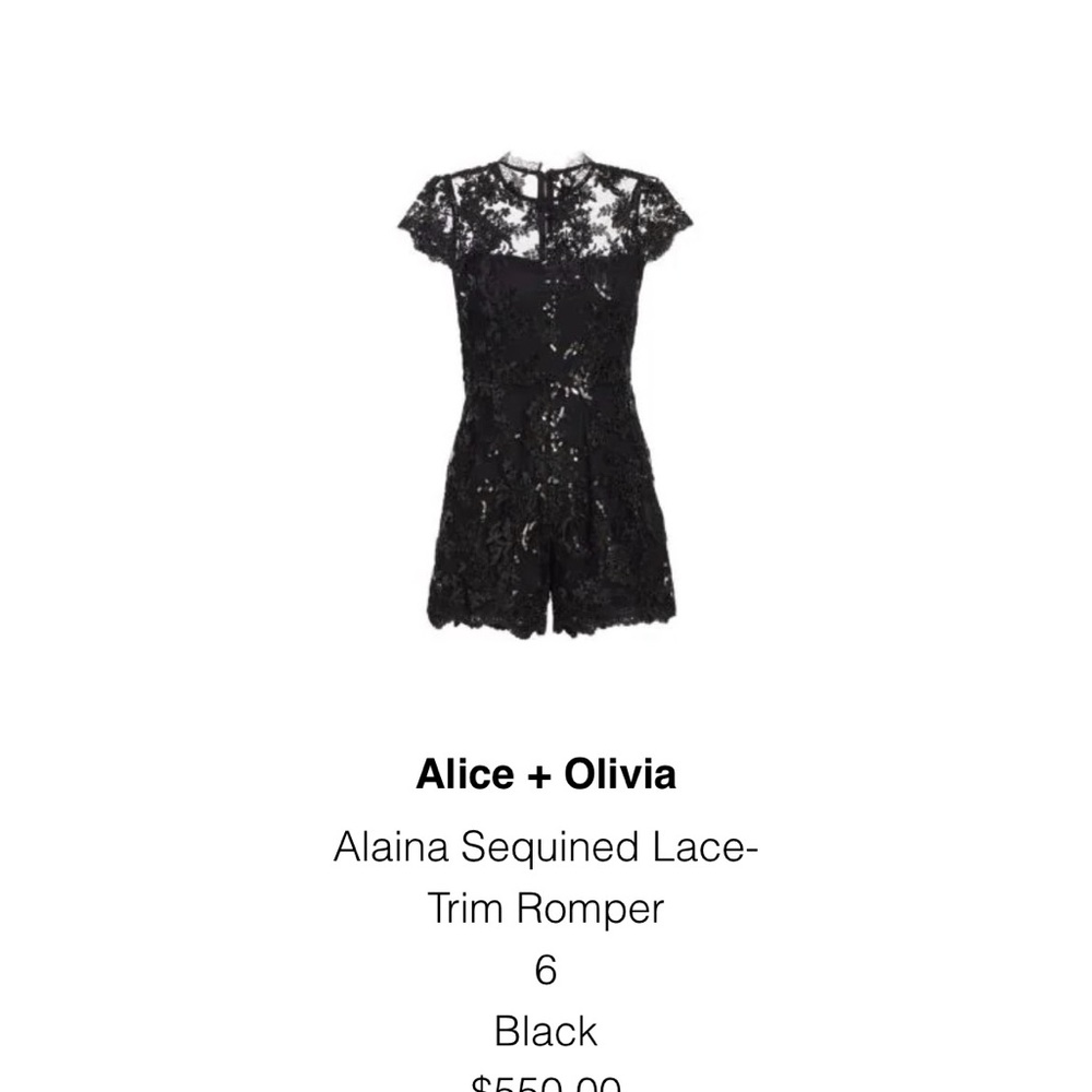 Alice and olivia romper . Only worn once and beautiful condition.